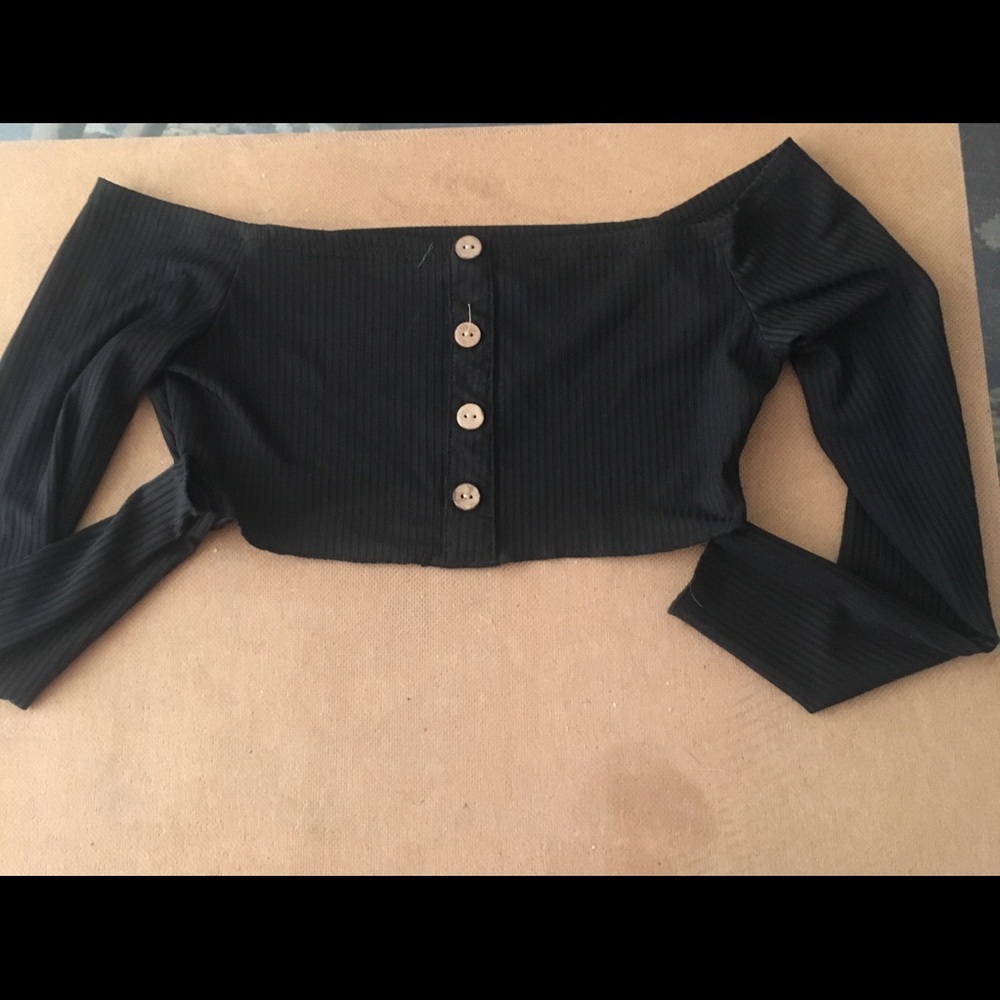 Zaful black cropped top
